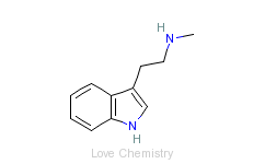 CAS:61-49-4_N(omega)-甲基色胺的分子结构