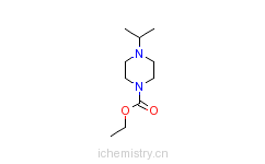 CAS:61014-91-3_4-(1-甲基乙基)哌嗪-1-甲酸乙酯的分子结构