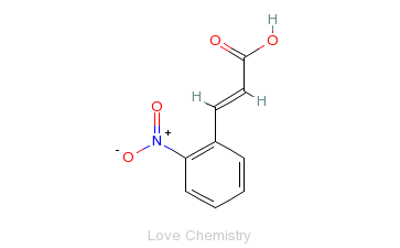 CAS:612-41-9_2-硝基肉桂酸的分子结构