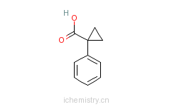 CAS:6120-95-2_1-苯基-1-环丙羧酸的分子结构