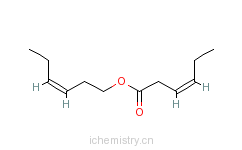 CAS:61444-38-0_Z,Z-3-己烯酸-3-己烯酯的分子结构