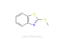 CAS:615-22-5_2-甲硫基苯并噻唑的分子结构