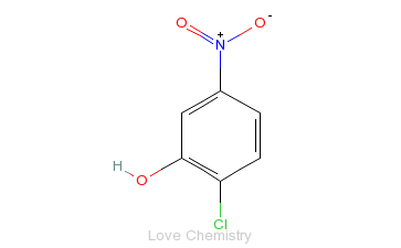 CAS:619-10-3_2-氯-5-硝基苯酚的分子结构