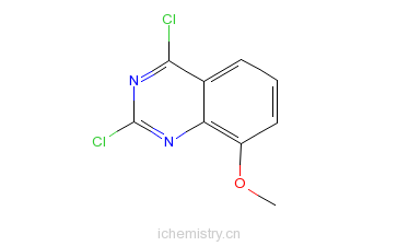 CAS:61948-60-5_2,4-二氯-8-甲氧基喹唑啉的分子结构