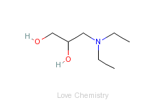 CAS:621-56-7_3-二乙胺基-1,2-丙二醇的分子结构
