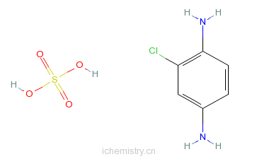 CAS:6219-71-2_2-氯-1,4-苯二胺硫酸盐的分子结构