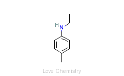 CAS:622-57-1_N-乙基-4-甲基苯胺的分子结构