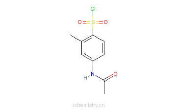 CAS:62374-67-8_4-(乙酰胺)-2-甲基苯磺酰氯的分子结构