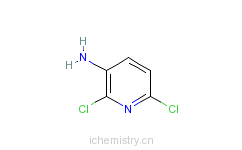 CAS:62476-56-6_2,6-二氯-3-氨基吡啶的分子结构