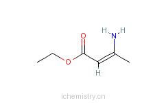 CAS:626-34-6_3-氨基巴豆酸乙酯的分子结构