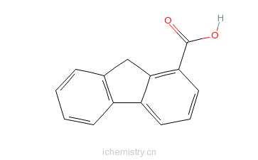 CAS:6276-03-5_芴-1-羧酸的分子结构