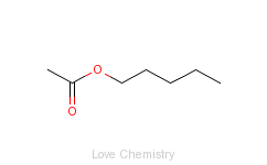 CAS:628-63-7_乙酸戊酯的分子结构