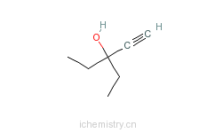 CAS:6285-06-9_3-乙基-1-戊炔-3-醇的分子结构