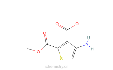 CAS:62947-31-3_4-氨基噻吩-2,3-二甲酸二甲酯的分子结构