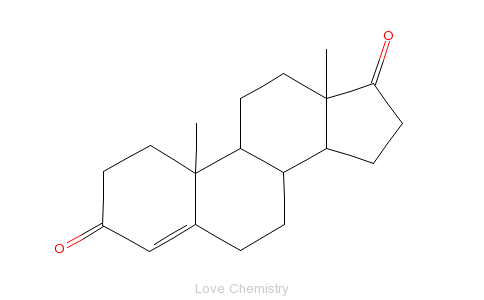 CAS:63-05-8_雄烯二酮的分子结构