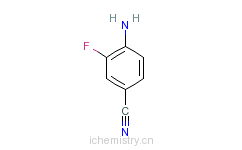 CAS:63069-50-1_3-氟-4-氨基苯腈的分子结构