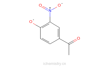 CAS:6322-56-1_4'-羟基-3'-硝基苯乙酮的分子结构
