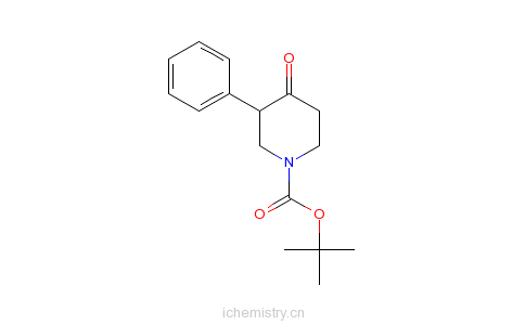 CAS:632352-56-8_1-Boc-3-苯基哌啶-4-酮的分子结构