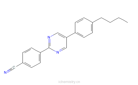 CAS:63617-61-8_4-[5-(4-丁苯基)-2-嘧啶基]苯腈的分子结构