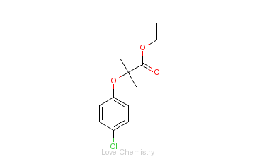 CAS:637-07-0_氯贝特的分子结构
