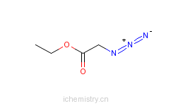 CAS:637-81-0_乙基叠氮乙酸酯的分子结构