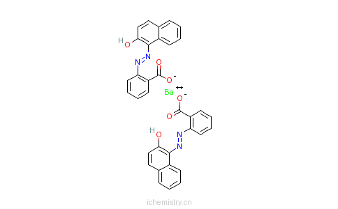 CAS:6372-81-2_二[2-[(2-羟基-1-萘基)偶氮]苯甲酸]钡的分子结构