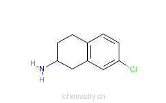 CAS:63823-26-7_7-氯-1,2,3,4-四氢萘-2-胺的分子结构