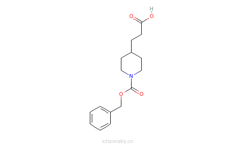 CAS:63845-33-0_1-CBZ-4-哌啶丙酸的分子结构