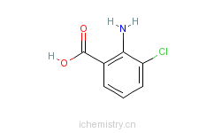 CAS:6388-47-2_2-氨基-3-氯苯甲酸的分子结构