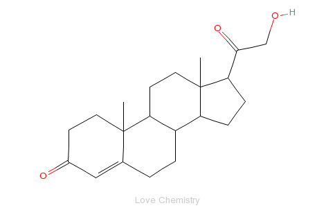 CAS:64-85-7_去氧皮质酮的分子结构