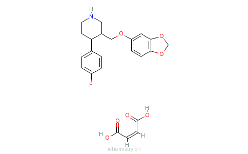 CAS:64006-44-6_马来酸帕罗西汀的分子结构