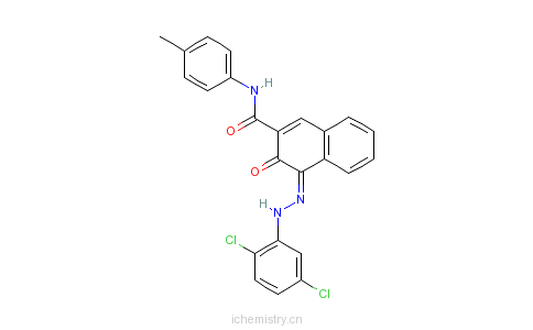 CAS:6410-35-1_4-[(2,5-二氯苯基)偶氮]-3-羟基-N-(4-甲基苯基)-2-萘甲酰胺的分子结构