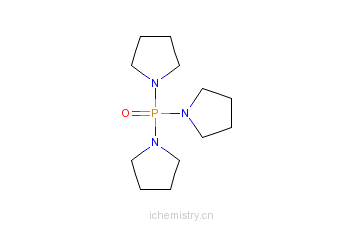 CAS:6415-07-2_三(N,N-四亚甲基)磷酰胺的分子结构