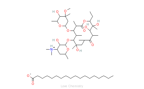 CAS:643-22-1_硬脂酸红霉素的分子结构