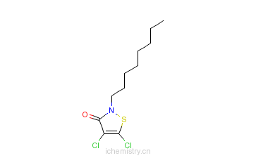 CAS:64359-81-5_4,5-二氯-2-正辛基-3-异噻唑啉酮的分子结构