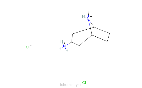 CAS:646477-45-4_8-甲基-8-氮杂双环[3,2,1]辛-3-胺盐酸盐的分子结构