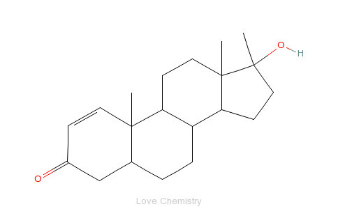 CAS:65-04-3_17alpha-甲基异睾酮的分子结构