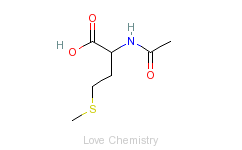 CAS:65-82-7_N-乙酰-L-蛋氨酸的分子结构