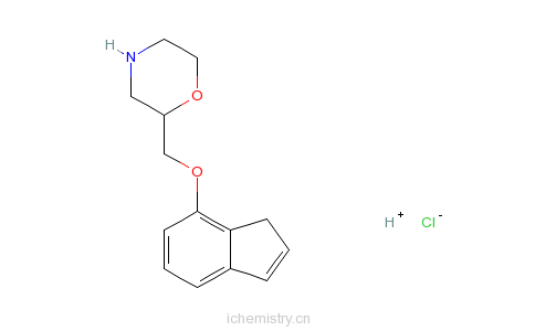 CAS:65043-22-3_盐酸茚洛秦的分子结构