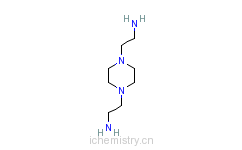 CAS:6531-38-0_1,4-哌嗪二乙胺的分子结构