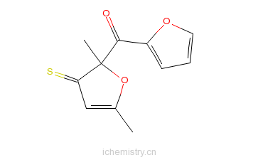 CAS:65505-16-0_2,5-二甲基-3-呋喃硫醇糠酸酯的分子结构