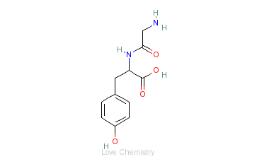 CAS:658-79-7_甘氨酰-L-酪氨酸的分子结构