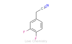 CAS:658-99-1_3,4-二氟苯乙腈的分子结构