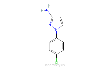 CAS:66000-39-3_1-(4-氯苯基)-1氢-吡唑-3-胺的分子结构