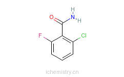CAS:66073-54-9_2-氯-6-氟苯甲酰胺的分子结构