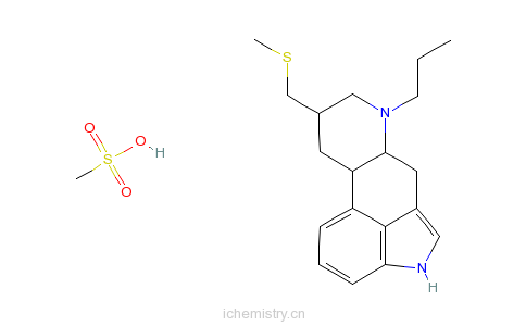CAS:66104-23-2_甲磺酸培高利特的分子结构