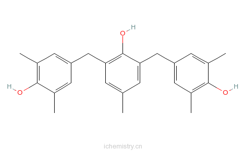 CAS:66232-87-9_2,6-双[(4-羟基-3,5-二甲基苯基)甲基]-4-甲基苯酚的分子结构