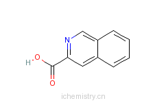 CAS:6624-49-3_异喹啉-3-甲酸的分子结构
