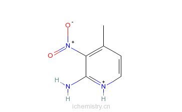 CAS:6635-86-5_2-氨基-4-甲基-3-硝基吡啶的分子结构