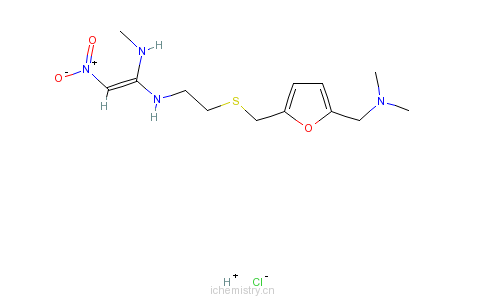CAS:66357-35-5_盐酸雷尼替丁的分子结构